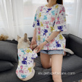 Perro de verano Teddy Dog y dueño Cothes